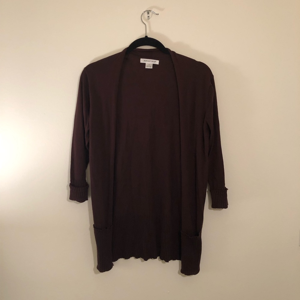 Long sweater with pockets